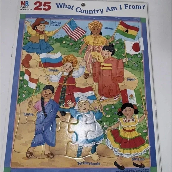 1998 Vintage Hasbro Cradboard Puzzle - Lot Of 6 - Picture 4 of 8